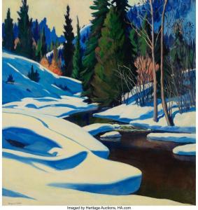 REITZEL Marques E. 1896-1963,Icy River,Heritage US 2024-04-11