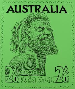 REKO RENNIE 1974,Green Aborigine,2012,Leonard Joel AU 2022-05-09