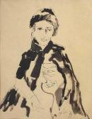 RELIN Veit 1926,Portrait derSchauspielerin Maria Schell,1974,Scheublein Art & Auktionen 2010-09-17