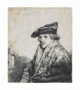 REMBRANDT 1606-1669,A young Man in a Velvet Cap,Christie's GB 2015-10-06