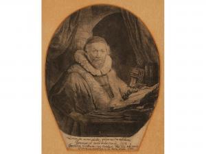 REMBRANDT 1606-1669,An old scholar seated with his eyes closed before ,Duke & Son GB 2014-09-25