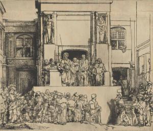 REMBRANDT 1606-1669,Christ presented to the people,1655,Christie's GB 2018-07-05