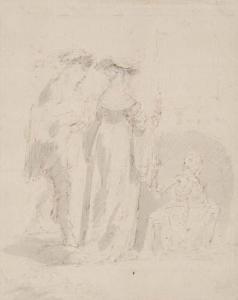 REMBRANDT 1606-1669,Death Appearing to a Wedded Couple,Swann Galleries US 2005-01-24