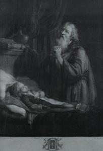 REMBRANDT 1606-1669,Elijah Raising the Widow's Son,Sloans & Kenyon US 2010-06-18