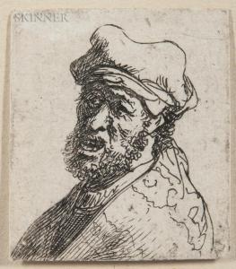 REMBRANDT 1606-1669,Man Crying Out,Skinner US 2018-09-21