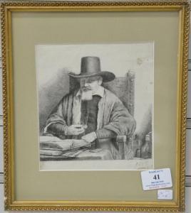 REMBRANDT 1606-1669,portrait of Arnold Tholinx,Nadeau US 2018-08-18