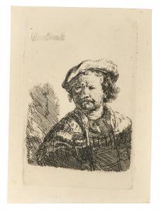 REMBRANDT 1606-1669,Self-Portrait in a Flat Cap,1642,Palais Dorotheum AT 2024-03-28