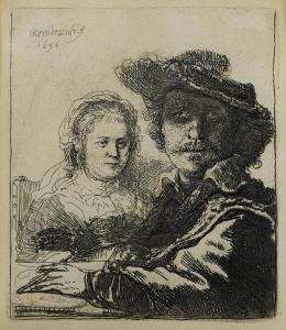 REMBRANDT 1606-1669,Self-Portrait with Saskia,1636,Bonhams GB 2017-04-18