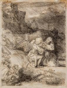 REMBRANDT 1606-1669,The Agony in the Garden,1657,Hindman US 2018-05-23