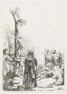 REMBRANDT 1606-1669,The Crucifixion: Small Plate,1635,Swann Galleries US 2024-04-18