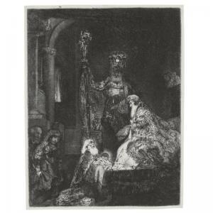 REMBRANDT 1606-1669,THE PRESENTATION IN THE TEMPLE IN THE DARK MANNER ,1654,Sotheby's GB 2007-09-20