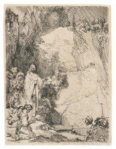 REMBRANDT 1606-1669,The Raising of Lazarus (Small Plate),1642,Palais Dorotheum AT 2024-03-28