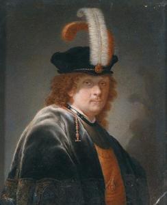 REMBRANDT 1606-1669,Uomo con copricapo adorno di piume,Palais Dorotheum AT 2009-06-16