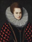 REMEEUS David,Portrait of a lady, bust-length, in a black and re,1597,Christie's 2012-11-14
