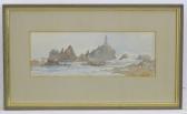 REMINGTON George 1777-1863,Corbiere Lighthouse, Jersey,1884,Claydon Auctioneers UK 2021-08-04