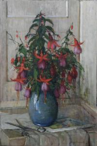 REMINGTON Mary 1910-2003,Still life with fuchsias in a vase,1987,Woolley & Wallis GB 2023-12-13