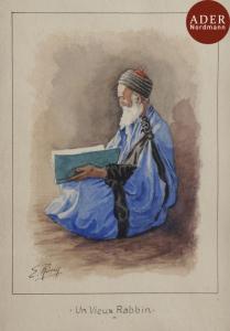 REMY Émile 1875-1944,Un Vieux rabbin,Ader FR 2018-03-21