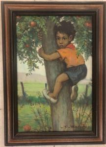 REMY Paul 1897-1981,Jeune garçon grimpant à un tronc d'arbre,Millon & Associés FR 2020-07-16