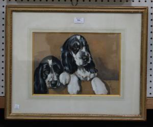 REMY W. A,Study of Two Spaniels' Heads,Tooveys Auction GB 2010-01-01