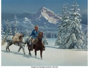 REN Chuck 1941-1995,First Snow,1980,Heritage US 2020-12-03