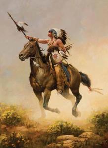REN Chuck 1941-1995,Stolen Horse,1989,Scottsdale Art Auction US 2023-04-14