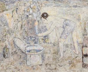 REN XIAOLIN 1963,Figures in Bathroom,2001,Shapiro AU 2021-05-26