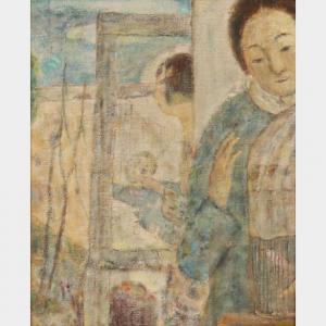 REN XIAOLIN 1963,Woman with Mirror,33auction SG 2023-06-18