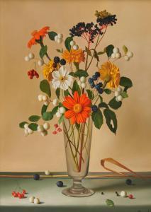RENARD Fernand 1912-1990,Still Life with Flowers in a Glass Vase,Grogan & Co. US 2023-10-28