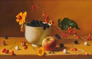 RENARD Fernand 1912-1990,Still Life with Fruit and Flowers,Grogan & Co. US 2023-10-28