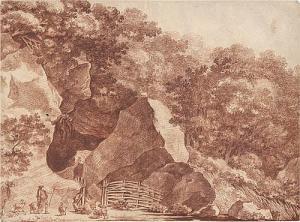 RENARD Jean Augustin 1744-1807,Südliche Landschaft mit Ziegenhirten,Galerie Bassenge DE 2017-12-01