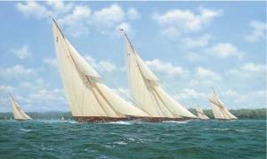 RENARD Stephen J 1947,Astra, Britannia, Candida and Lulworth racing off ,Christie's GB 2004-11-17