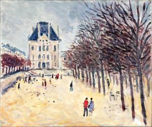 RENE Jean Jacques 1943,Hiver aux Tuileries,Cannes encheres, Appay-Debussy FR 2023-12-15