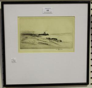 RENISON William 1893-1938,Coastal Landscape with Steamship,20th century,Tooveys Auction 2018-10-03