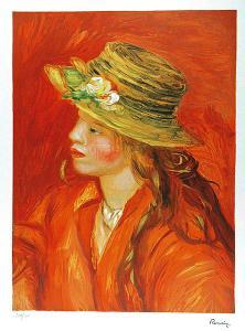 RENOIR Pierre Auguste 1841-1919,Dziewczyna w kapeluszu,Rempex PL 2006-05-24