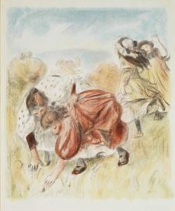 RENOIR Pierre Auguste 1841-1919,Enfants jouant à la Balle,1900,Christie's GB 2013-10-29