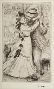 RENOIR Pierre Auguste 1841-1919,La Danse à la Campagne, 2e planche,1890,Christie's GB 2013-10-29