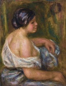 RENOIR Pierre Auguste 1841-1919,LA FEMME ENBLEU,1914,Sotheby's GB 2019-03-29