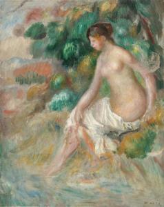 RENOIR Pierre Auguste 1841-1919,Nu dans la verdure,1887,Galerie Koller CH 2012-12-03