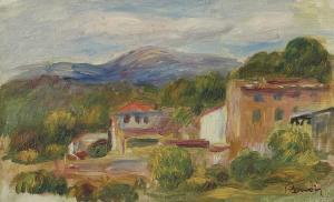 RENOIR Pierre Auguste 1841-1919,Paysage de Cagnes,1910,Christie's GB 2009-11-04