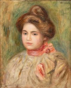 RENOIR Pierre Auguste 1841-1919,Portrait de Jeanne,1900,Sotheby's GB 2024-04-23