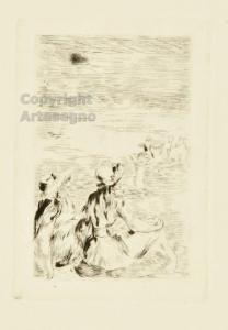 RENOIR Pierre Auguste 1841-1919,Sur la plage à Berneval,1892,ArteSegno IT 2016-11-24
