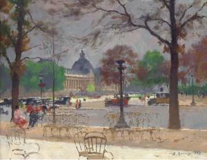 RENOUX Ernest Jules 1863-1932,Avenue des Champs Elysées et Le Petit Palais,Christie's GB 2004-12-02