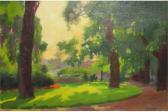 RENOUX Ernest Jules 1863-1932,Jardin des Champs Elysees,Lots Road Auctions GB 2015-06-28