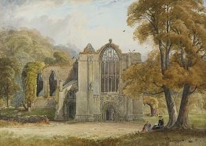 RENSHAW Joshua 1813-1872,Abbey ruins,1886,Bonhams GB 2008-01-25