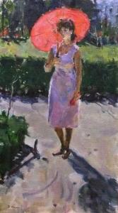 REPINE Nikolai 1932,Girl with a parasol,Rosebery's GB 2012-02-04