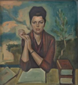 RESENTERA Walter 1907-1995,Ritratto di giovane donna,1964,Sesart's IT 2024-02-20