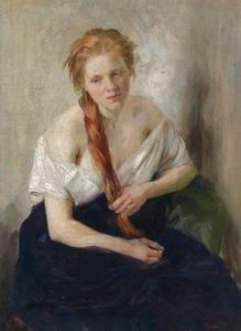 RETTICH Klara 1860-1916,Portrait eines jungen Mädchens,Palais Dorotheum AT 2009-11-05