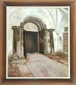 REUE Willy 1893-1962,Portal der Klosterkirche auf Frauenwörth - Chiemsee,Allgauer DE 2015-11-05