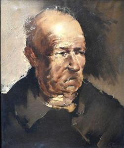 REUSENS Geert 1911,Vieillard', portrait of an old man,Andrew Smith and Son GB 2021-10-13