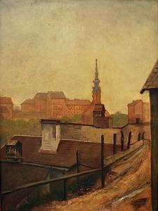 REUTER Agoston 1893-1966,View of Taban,Inter-Art Budapest Auctions HU 2013-05-30